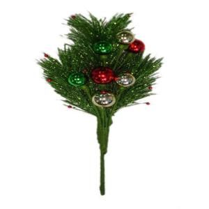 Martha Stewart Living 13 in. Artifical Pine Branches with Ornaments Picks DOFAXO41FF