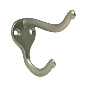 Richelieu Hardware Nystrom Pewter 3 in. Coat and Hat Hook 2.1 in heieght 2 Pack 78421BAG