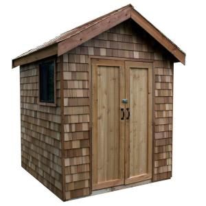 Greenstone 8 ft. x 8 ft. EZ Build Shed Kit with Prefab Panels GS88SS