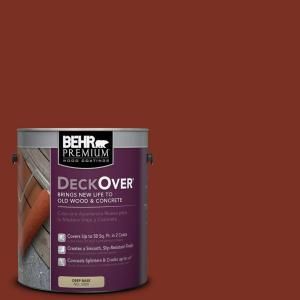 BEHR Premium DeckOver 1 gal. #SC 330 Redwood Wood and Concrete Paint 500001