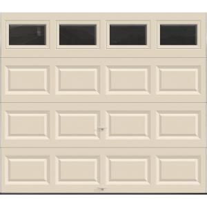 Clopay Value Series 8 ft. x 7 ft. Non Insulated Almond Garage Door with Plain Windows HDB_AL_Plain