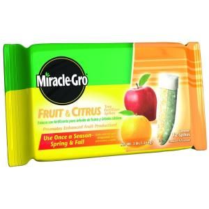 Miracle Gro 3 lb. Fruit and Citrus Fertilizer Spikes (12 Pack) 100396