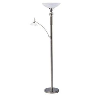 Designers Choice Collection 71 in. Antique Brass Floor Lamp with Reading Light TC4030 AB