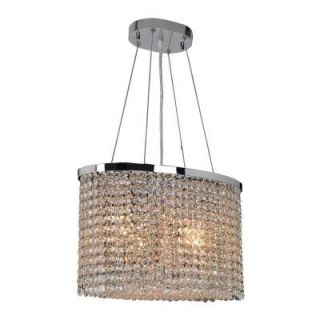 Worldwide Lighting Prism Collection 4 Light Chrome Chandelier W83757C16