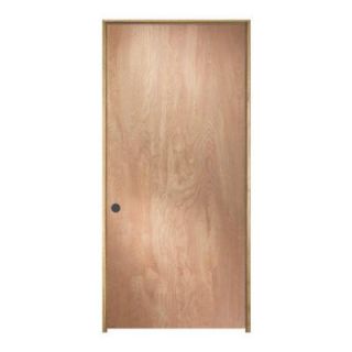 JELD WEN Woodgrain Flush Unfinished Birch Prehung Interior Door THDJW160700404