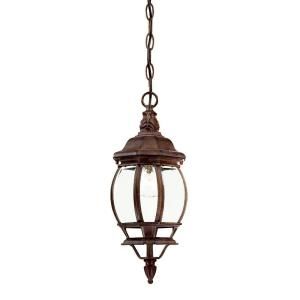Acclaim Lighting Chateau Collection 1 Light Hanging Outdoor Burled Walnut Lantern 5056BW