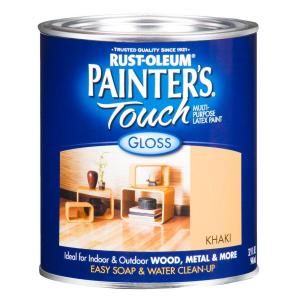 Rust Oleum Painters Touch 32 oz. Ultra Cover Gloss Khaki General Purpose Paint (2 Pack) 242016
