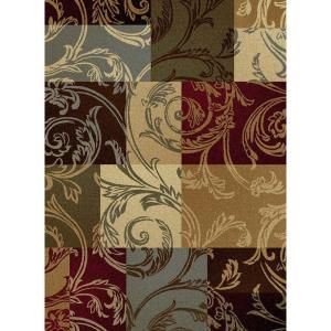 Tayse Rugs Impressions Multi 5 ft. 3 in. x 7 ft. 3 in. Transitional Area Rug 7710  Multi  5x8