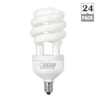Feit Electric 60W Equivalent Daylight (6500K) Candelabra Base Spiral CFL Light Bulb (24 Pack) BPESL13TC/D/2/12