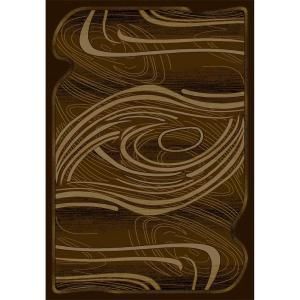 United Weavers Oz Tobacco 7 ft. 10 in. x 10 ft. 6 in. Contemporary Area Rug 160 61556 811