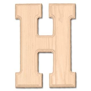 Design Craft MIllworks 8 in. Pine Wood Letter (H) 47187