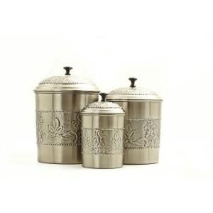 Old Dutch Antique Embossed Victoria Canister Set (3 Piece) 411