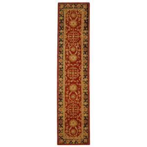 Safavieh Anatolia Red and Navy 2 ft. 3 in. x 14 ft. Runner AN517A 214