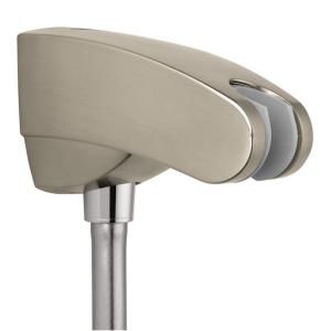 Hansgrohe Porter E Holder with Outlet in Brushed Nickel 27508821