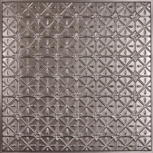 Ceilume Continental Faux Tin 2 ft. x 2 ft. Lay in or Glue up Ceiling Panel (Case of 6) V3 CONT 22PBR