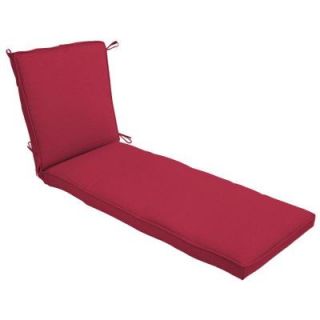 Arden Chili Red Solid Welted Outdoor Chaise Lounge Cushion DISCONTINUED FB08273B 9D1