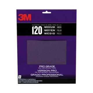 3M 9 in. x 11 in. Surface Leveling Sandpaper (3 Pack) 25120NA CC