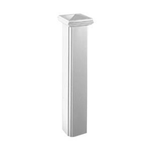 Fypon 48 in. x 10 in. x 10 in. Polyurethane Corner Panel Newel Post Decorative Edge for 7 in. Balustrade System NP10X48
