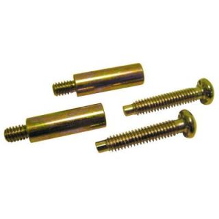 Design House Handle Set with Single Cylinder Deadbolt Thick Door Extension Kit in Polished Brass 792994