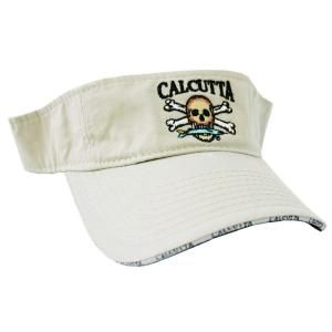 Calcutta Adjustable Strap Low Profile Visor in Putty with Fade Resistant Logo 2530 0063