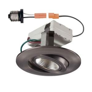 Commercial Electric 4 in. Bronze Recessed Gimbal LED Trim CER4742BZ