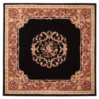 Home Decorators Collection Calais Black 7 ft. 9 in. Square Area Rug 7166645250