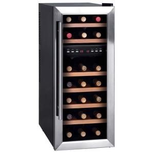 IGLOO 21 Bottle Dual Zone Wood Rack Wine Cooler FRW216
