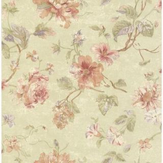 Brewster 56 sq. ft. Rose Floral Wallpaper 282 64025