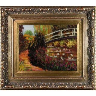 8 in. x 10 in. The Japanese Bridge Hand Painted Classic Artwork MON2741 FR 21538X10