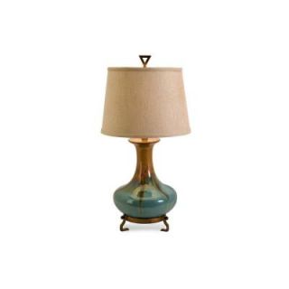 Filament Design Lenor 30 in. Turquoise Incandescent Table Lamp CLI FLW29561