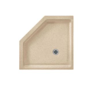Swanstone 38 in. x 38 in. Solid Surface Single Threshold Shower Floor in Bermuda Sand SN00038MD.040
