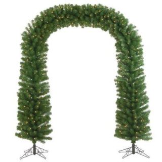 Sterling, Inc. 7.5 ft. Pre Lit Pine Artificial Tree Arch with Clear Lights 2295 75C