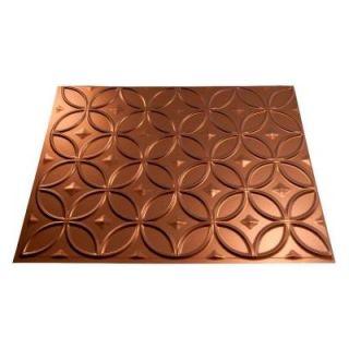 Fasade 4 ft. x 8 ft. Rings Oil Rubbed Bronze Wall Panel S82 26