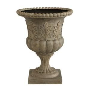Home Decorators Collection 23.5 in. H Stone Acanthus Weathered Green Urn Planter 1511520610
