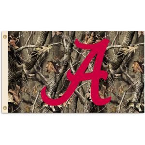 BSI Products NCAA 3 ft. x 5 ft. Realtree Camo Background Alabama Flag 95402