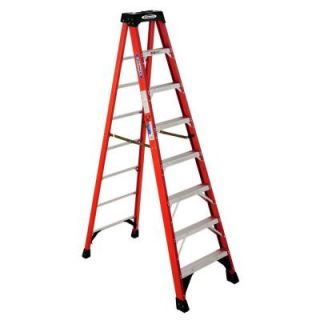 Werner 8 ft. Fiberglass Step Ladder with 300 lb. Load Capacity Type IA Duty Rating NXT1A08