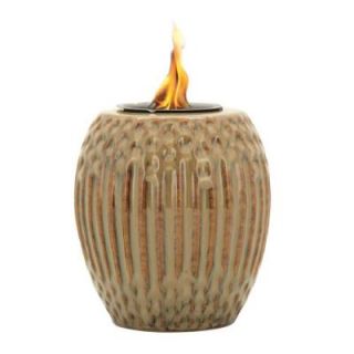 Pacific Decor Ribbed Fire Pot in Tan/Brown 55484.0