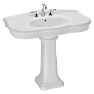 St. Thomas Creations Parisian 7 in. Pedestal Sink Basin in White 5050.082.01