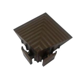 NewTechWood Spanish Walnut Quick Deck Tile Corner Trim (4 corners/bag) COR WN