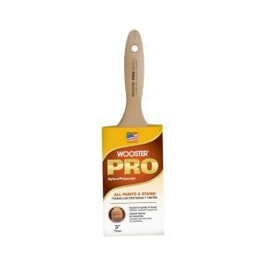 Wooster Pro 3 in. Nylon/Polyester Flat Brush 0H21140030