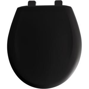 Church Round Closed Front Toilet Seat in Black 300TCA 047