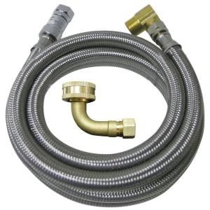 3/8 in. x 3/8 in. x 72 in. Stainless Steel Dishwasher Connector FSD72H