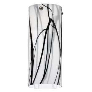 Lithonia Lighting LED Mini Pendant Tall Cylinder White Drizzle Shade DTCL 1010 M6