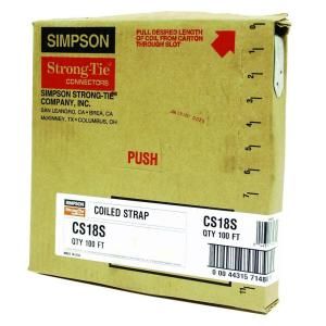 Simpson Strong Tie CS18S 18 Gauge 100 ft. Coiled Strap CS18S
