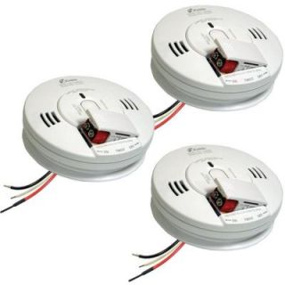 FireX Hardwired Interconnectable 120 Volt Photoelectric Smoke and Carbon Monoxide Alarm with Battery Backup (3 pack) KN COPE I