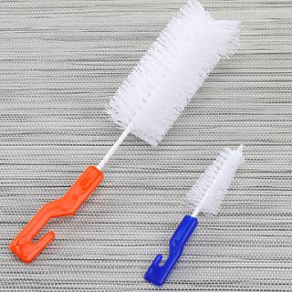Milk Bottle Cleaning Brush Set of 2, Plastic 9.60.8Random Color