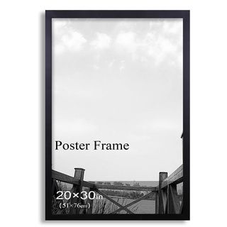 Adeco Adeco 20 inch X 30 inch Black Poster Frame Black Size Other