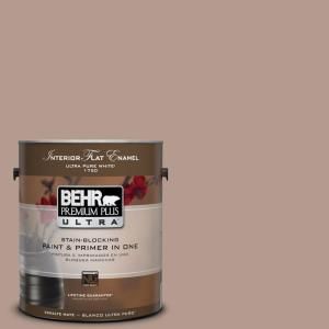 BEHR Premium Plus Ultra 1 Gal. #PPU5 15 Postmodern Mauve Flat Enamel Interior Paint 175401