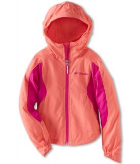Columbia Kids Splash Flash II Hooded Softshell Jacket Girls Coat (Orange)