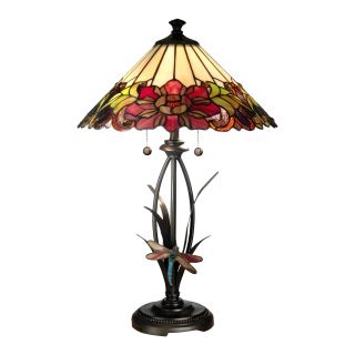 Dale Tiffany Floral Table Lamp, Solid